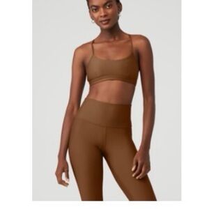 ALO Yoga - Airlift Intruige Bra - Size XS - Cinnamon Brown
